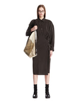 Brown Twisted Silk Chemisier - LEMAIRE WOMEN | PLP | Antonia