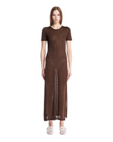 Brown Column Dress with Slits | PDP | Antonia