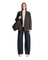 Brown Double-Breasted Jacket - LEMAIRE WOMEN | PLP | Antonia