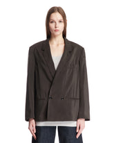 Brown Double-Breasted Jacket - LEMAIRE WOMEN | PLP | Antonia