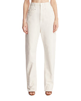 White High-Waisted Cotton Jeans | PDP | Antonia