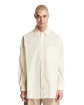 Yellow Crinkled Cotton Shirt - Men's clothing | PLP | Antonia