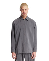 Gray Twisted Silk Shirt - New arrivals men's clothing | PLP | Antonia