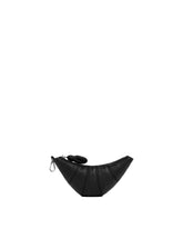 Black Croissant Crossbody Coin Purse - LEMAIRE WOMEN | PLP | Antonia