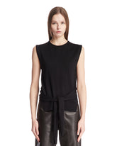 Black Wool Sleeveless Top - LEMAIRE WOMEN | PLP | Antonia