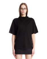 Black Scarf Cotton T-shirt - LEMAIRE WOMEN | PLP | Antonia