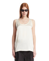 White Silk Tank Top | PDP | Antonia