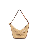 Beige Mini Hammock Hobo Bag | PDP | Antonia