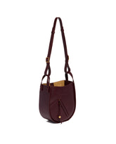 Burgundy Hammock Slice Bag | PDP | Antonia