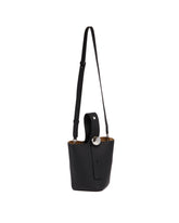 Black Pebble Bucket Mini Bag | PDP | Antonia