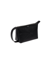 Black Puzzle Fold Pouch | PDP | Antonia