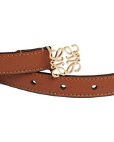 Brown Anagram Leather Belt | PDP | Antonia