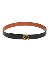 Reversible Anagram Leather Belt | PDP | Antonia