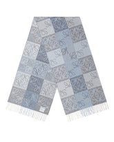 Blue Large Anagram Scarf - Women's accessories | PLP | Antonia