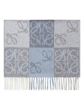 Blue Large Anagram Scarf - Women's accessories | PLP | Antonia