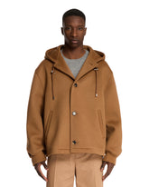 Brown Hooded Jacket - LOEWE | PLP | Antonia