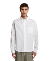 White Anagram Cotton Shirt | PDP | Antonia