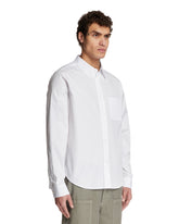 White Anagram Cotton Shirt | PDP | Antonia