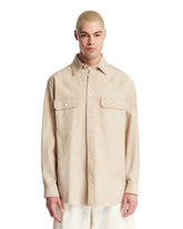 Beige Suede Shirt - LOEWE | PLP | Antonia