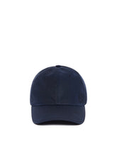 Blue Waxed Canvas Hat | PDP | Antonia