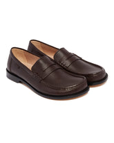 Brown Campo Leather Loafers. - LOEWE | PLP | Antonia