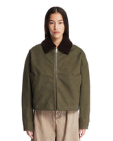 Green Khaki Cotton Jacket - LOEWE | PLP | Antonia