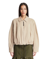 Beige Cotton Balloon Jacket - Women's jackets | PLP | Antonia