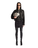 Black Leather Balloon Jacket - Women's jackets | PLP | Antonia