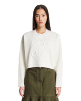 White Wool Anagram Sweater - Women's knitwear | PLP | Antonia