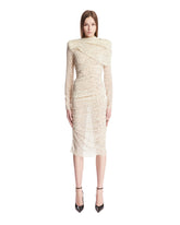 White Draped Midi Dress - MAGDA BUTRYM WOMEN | PLP | Antonia