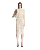 White Draped Midi Dress - MAGDA BUTRYM WOMEN | PLP | Antonia