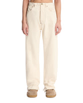 White Cotton Relaxed Jeans - MAISON MARGIELA | PLP | Antonia