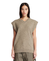 Sage Green Wool Vest - MAISON MARGIELA | PLP | Antonia