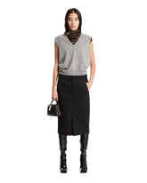 Gray Wool V-neck Vest - MAISON MARGIELA | PLP | Antonia