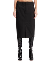 Black Cotton Midi Skirt - MAISON MARGIELA | PLP | Antonia