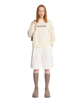 White Logo Sweatshirt - MONCLER WOMEN | PLP | Antonia