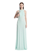 Green Halter Neck Maxi Dress | PDP | Antonia