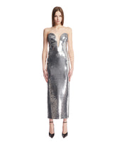 Silver Sequin Midi Dress - Women's clothing | PLP | Antonia