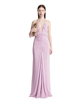 Lavender Deep V-Neck Maxi Dress | PDP | Antonia