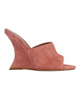 Pink Nina Suede Mules | PDP | Antonia