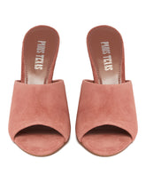 Pink Nina Suede Mules | PDP | Antonia