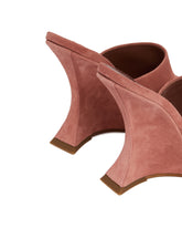 Pink Nina Suede Mules | PDP | Antonia