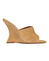 Caramel Suede Nina Mules | PDP | Antonia