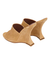 Caramel Suede Nina Mules | PDP | Antonia