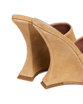 Caramel Suede Nina Mules | PDP | Antonia