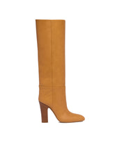 Beige Lavinia Leather Boots - PARIS TEXAS WOMEN | PLP | Antonia