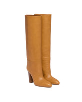 Beige Lavinia Leather Boots - PARIS TEXAS WOMEN | PLP | Antonia