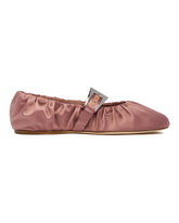 Pink Sveva Pleated Ballet Flats | PDP | Antonia