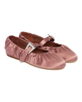 Pink Sveva Pleated Ballet Flats - PARIS TEXAS WOMEN | PLP | Antonia