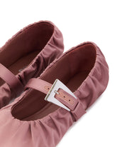 Pink Sveva Pleated Ballet Flats | PDP | Antonia